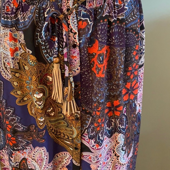 NWT Vanessa Virginia Petaled Paisley Skirt Medium - Picture 4 of 6